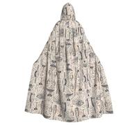 OTTKGGA Wine And Winemaking Winery Grape Field Hooded Cloak Wizard Cape Grim Reaper Vampire Party Halloween Adult Cosplay Stage Costumes