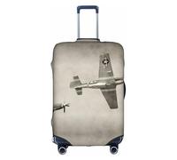 OTTKGGA World War 2 Aircraft Airplane Suitcase Cover Luggage Protector Elastic Anti-Scratch Travel Essentials Fits 18-32 Inch Luggage