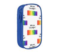 OTTKGGA You are Beautiful Double-Layer Pencil Case Pen Bag Large Capacity School Office Travel Makeup