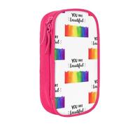 OTTKGGA You are Beautiful Double-Layer Pencil Case Pen Bag Large Capacity School Office Travel Makeup