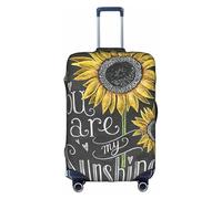 OTTKGGA You are My Sunshine Sunflower Suitcase Cover Luggage Protector Elastic Anti-Scratch Travel Essentials Fits 18-32 Inch Luggage