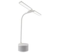OttLite LED Desk Lamp with Dual Head & Bluetooth Speaker - Dimmable with Touch Control & Color Modes, USB Charging Port, Energy-Efficient Natural Daylight LEDs for Home Office, Desk, & Dorms