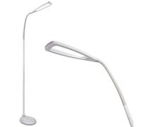 OttLite LED Standing Floor Lamp with Adjustable Flex Neck - Dimmable with 3 Brightness Levels & Energy Efficient Natural Daylight LEDs - Stable Base for Living Room, Dorm, Bedroom, Office & Workshop