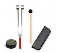 Otto 128Hz Tuning Fork with Grip and activator for Healing - Solfeggio Frequency, Sound Therapy, Sound Bath- Black