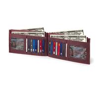 Otto Angelino Genuine Leather 2 Compartment Bifold Wallet Clutch with Phone Compatible Slots - RFID Blocking - Unisex