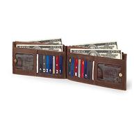 Otto Angelino Genuine Leather 2 Compartment Bifold Wallet Clutch with Phone Compatible Slots - RFID Blocking - Unisex