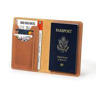 Otto Angelino Genuine Leather Passport Holder - Unisex (Camel)