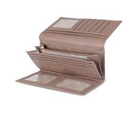 Otto Angelino Genuine Leather Zippered Envelope Wallet with Phone Compatible Slots - RFID Blocking -Unisex