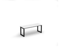Otto benching solution low bench 1050mm wide - black frame, white top