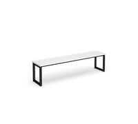 Otto benching solution low bench 1650mm wide - black frame, white top