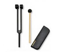 Otto C 128Hz Tuning Fork Weighted Sound Therapy Massage Relaxation Healing Tool UK- Black