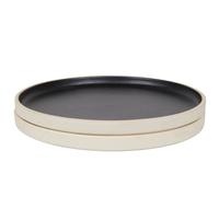 Otto Ceramic Plate Set of 2 Large Black