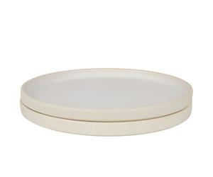Otto Ceramic Plate Set of 2 Large Natural