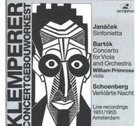 Otto Klemperer Conducts the Concertgebouw, Janacek, Bartok, Schoenberg