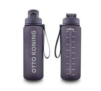 Otto Koning Water Bottle 1L - Leakproof Sports Water Bottle with Volume Markings - BPA Free Premium Drinks Bottle for Gym, School & Office - Fast Flow, Lightweight & 1000ml Reusable Flask