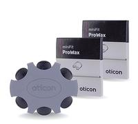 Genuine Denmark Oticon Branded, Wax Guards for Oticon ProWax MiniFit Filter Hearing Aid Supplies, OEM Replacements Wax Filter for all MiniRITE Hearing Aid using miniFit Domes -2 packs/12 Filters Total