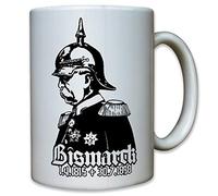 OTTO VON BISMARCK, 1865 1898 Spiked Prussian Chancellor Mug Coffee # 10298