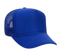 OTTO Wholesale 12 x Cap 5 Panel Mid Profile Mesh Back Trucker Hat, Royal, One size