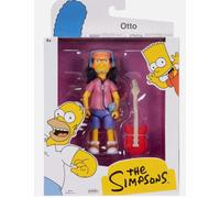 The Simpsons Otto 5" / 12.7cm Collectible Action Figure by JAKKS Pacific, Includes Electric Guitar Accessory, Articulated Action Figurine, Collector's Display Packaging