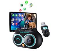 Ottocast Cabin Care 2026, Wireless CarPlay Adapter with 1080P Camera, Converts Wired to Wireless, 150°Wide-Angle Rear View, Plug & Play via USB-A, Requires Factory Wired CarPlay
