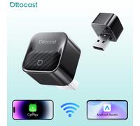 Ottocast Mini Core Wireless CarPlay + Android Auto Adapter 2in1 USB Plug & Play