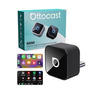 Ottocast Mini Cube 3.0 2026 Wireless CarPlay & Android Auto Adapter, USB-C Plug & Play Car Dongle, Fast Auto Reconnect, Convert Wired to Wireless, Works with Factory Wired CarPlay Systems (Black)
