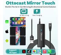 Ottocast Mirror Touch 2in1 Wireless Carplay+Bidirectional control Phone Mirror