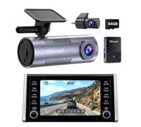 OTTOCAST OttoSafe Cam Wireless CarPlay and Android Auto Adapter with 2K Front and Rear Dash Cam, Original Car Screen Video Management, WiFi 6, Bluetooth 5.4, 64GB Card
