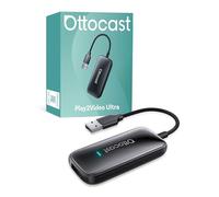 OTTOCAST Play2Video Ultra 2025 Upgrade Wireless CarPlay Android Auto Dongle, Netflix YouTube 3-in-1 CarPlay, Android Auto & Video Mode, For OEM Wired CarPlay Cars 2016+