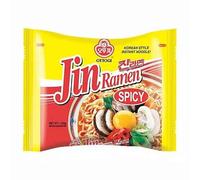 Ottogi Jin Korean Ramen Noodles (SPICY) 120G (PACK OF 5)
