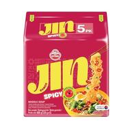 Ottogi Jin Ramen Spicy 5 Pack - Instant Noodles Sharp Authentic Korean - 5 x 120 g - OG ASIA - 600 g