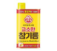 Ottogi Korean Savoury Pure Sesame Oil 100% Sesame Seed Rich Deep Toasted Sesame Flavour 500ml 오뚜기 고소한참기름