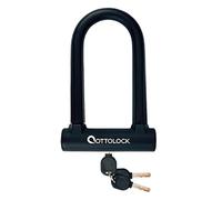 OTTOLOCK OTTLOCK Sidekick Compact U-Lock Bicycle Lock | Size 7 cm x 14.5 cm | Weighs only 750 Grams | Silicone Coated Schwarz