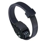 OTTOLOCK Steel & Kevlar Combination Bicycle Lock 46 cm Lightweight, Compact, Safe, Durable, Ideal for Cyclists and Sports Equipment, Black, 46 cm