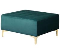 Ottoman ABERDEEN Teal Velvet