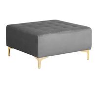 Ottoman ABERDEEN Velvet Grey