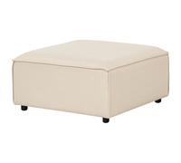 Beliani Ottoman ARDAL Fabric Beige, Cream