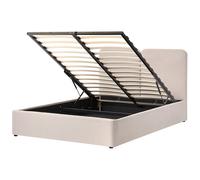 Ottoman Bed ARBOIS Fabric Beige 160 x 200 cm (EU King Size)