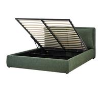 Ottoman Bed Fabric BAJONNA 160 x 200 cm (EU King Size) Dark Green
