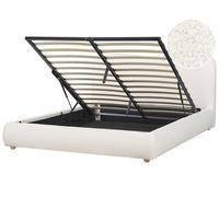 Ottoman Bed BLAGNAC Boucle Off-White 160 x 200 cm (EU King Size)
