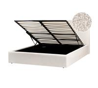 Ottoman Bed Boucle BRENON 140 x 200 cm (EU Double) Off-White