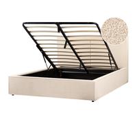 Ottoman Bed Boucle MOISSAC 160 x 200 cm (EU King Size) Beige