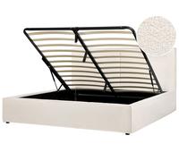 Ottoman Bed Boucle MOISSAC 180 x 200 cm (EU Super King) Off-White