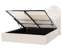 Ottoman Bed Boucle ORBEY 160 x 200 cm (EU King Size) Off-White