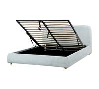 Ottoman Bed Fabric BLAGNAC 160 x 200 cm (EU King Size) Light Blue