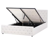 Ottoman Bed AMIENS Fabric Beige 160 x 200 cm (EU King Size)