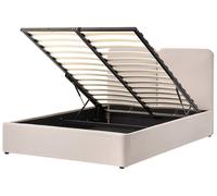 Ottoman Bed ARBOIS Fabric Beige 160 x 200 cm (EU King Size)