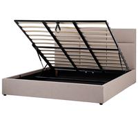 Ottoman Bed Fabric LAGORD 180 x 200 cm (EU Super King) Taupe