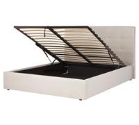 Ottoman Bed Fabric LORIENT 160 x 200 cm (EU King Size) Beige