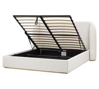 Ottoman Bed Fabric MONESTIER 160 x 200 cm (EU King Size) Off-White